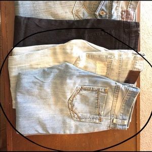 Four pairs of men’s jeans